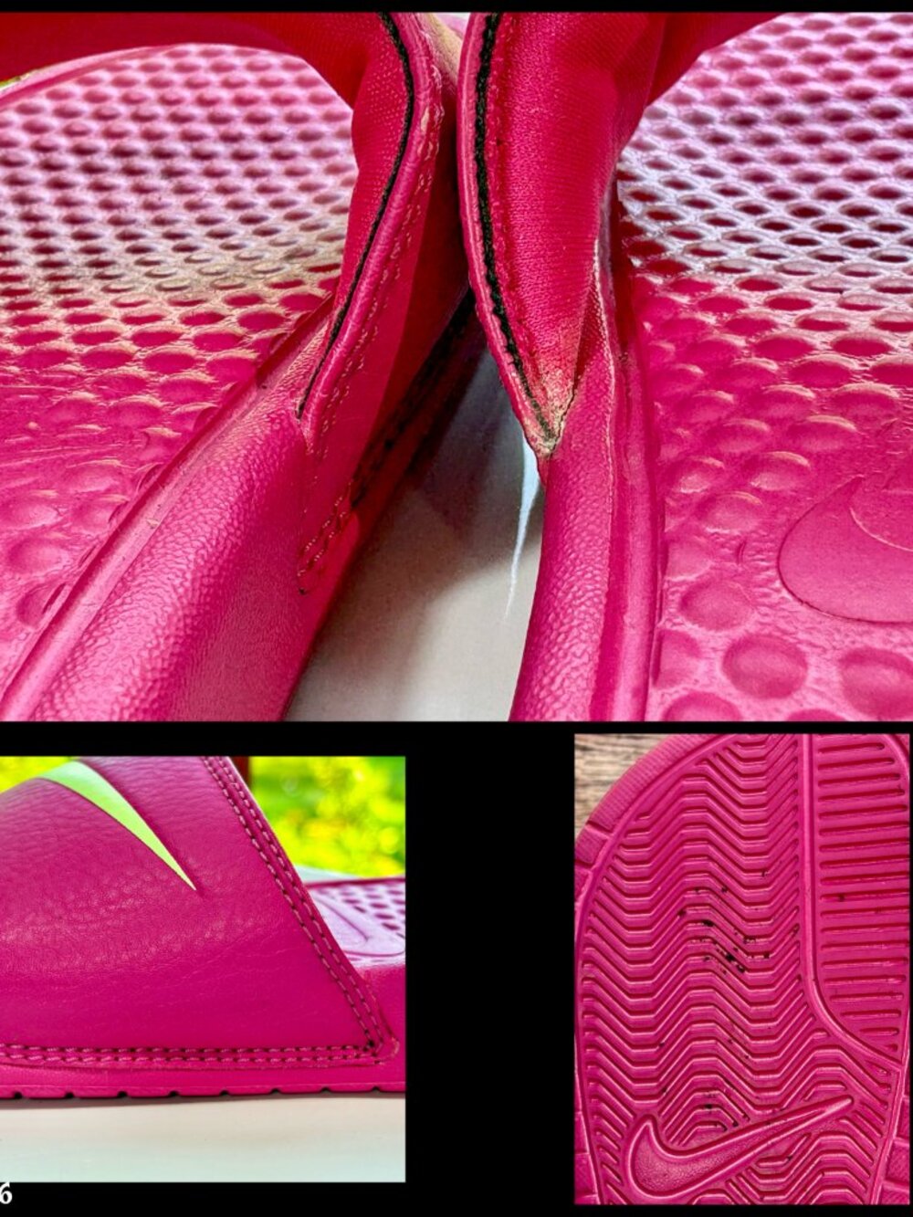 ▪️NIKE▪️'Benassi Swoosh' RARE Pink & Cream Injected Phylon Slides - Picture 8 of 8